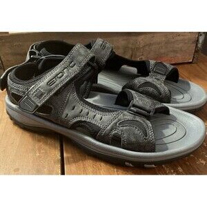 Etonic Soft Spike Tan Golf Sandals Mens Sz US 12 ES100BK Gray Black